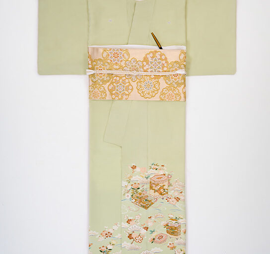 グリーン吉祥花貝桶