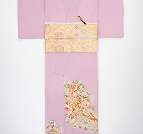 紫束ねのしに花もよう