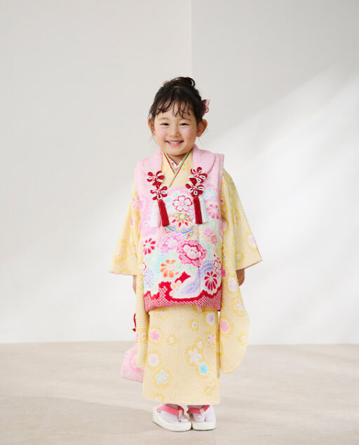 被布正絹黄絞り小花尽くし