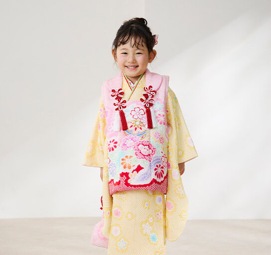 被布正絹黄絞り小花尽くし